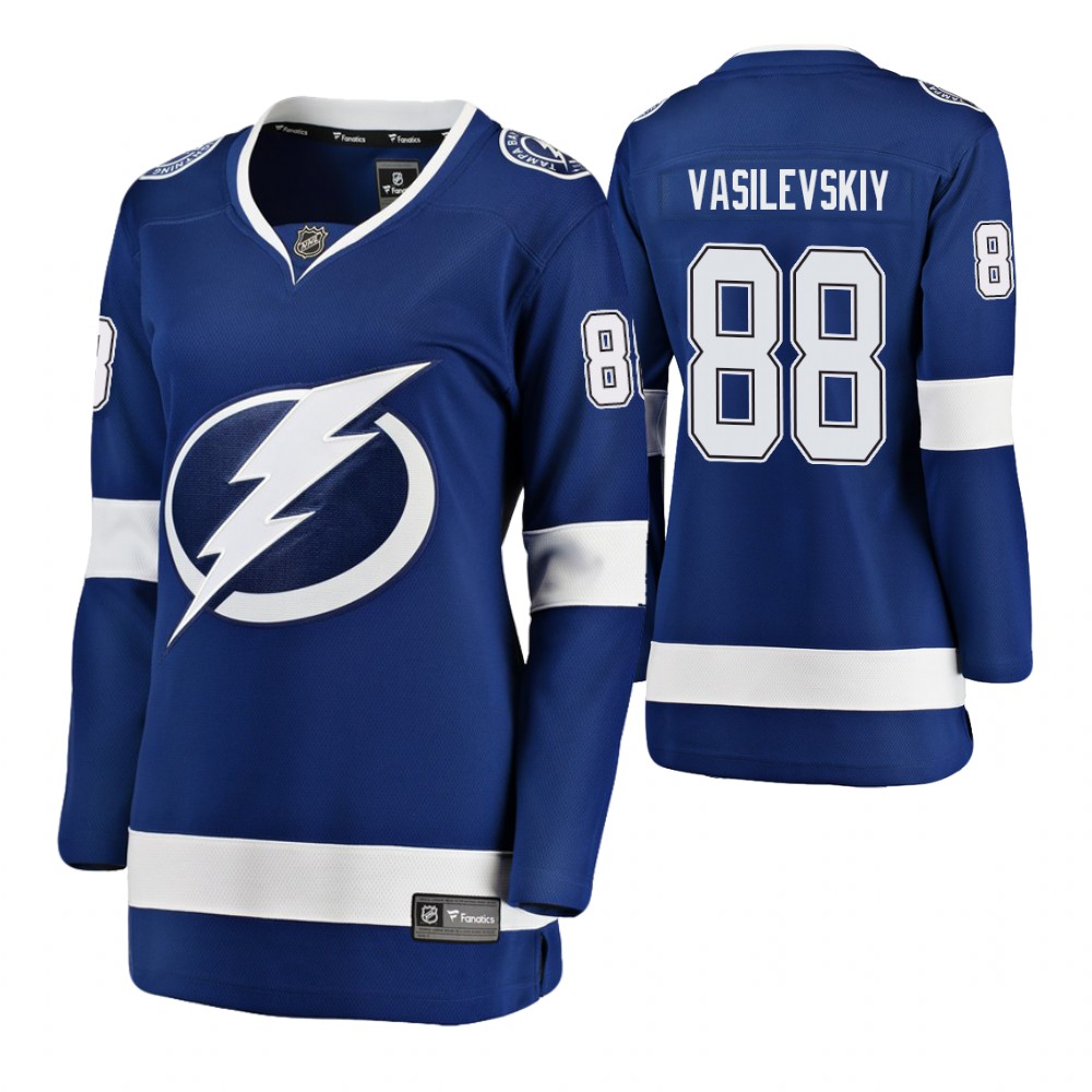 Lightning Andrei Vasilevskiy blue Player Home Breakaway Jersey Women's