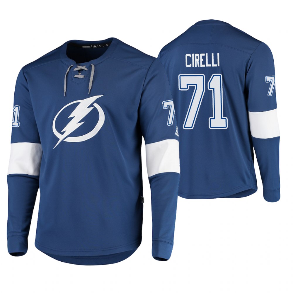 Lightning Anthony Cirelli Blue White Platinum Jersey