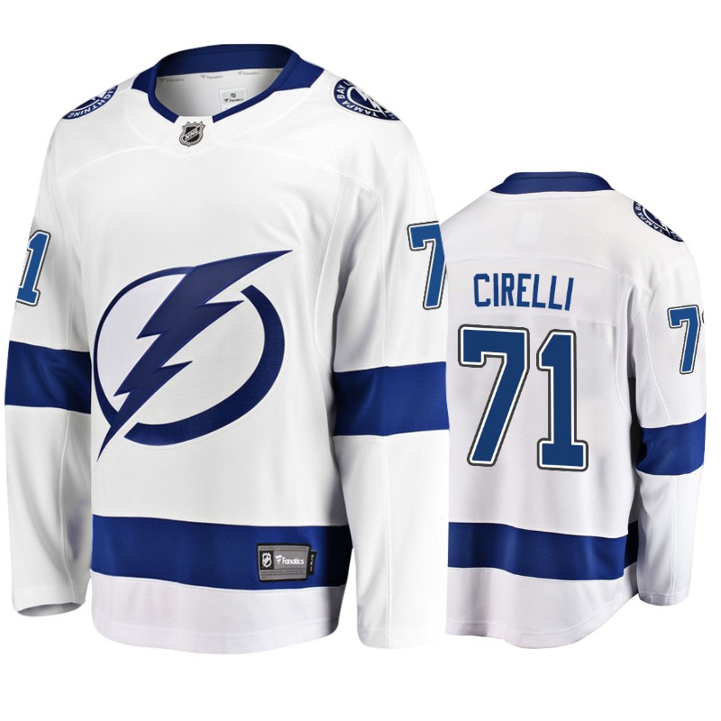 Lightning Anthony Cirelli White Breakaway 2018 Fanatics Branded Jersey
