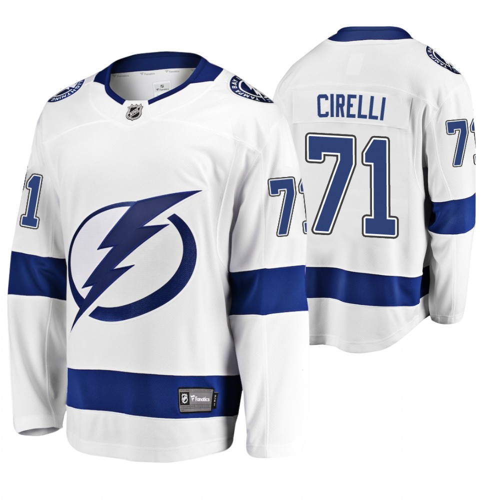 Lightning Anthony Cirelli White-blue Breakaway Jersey