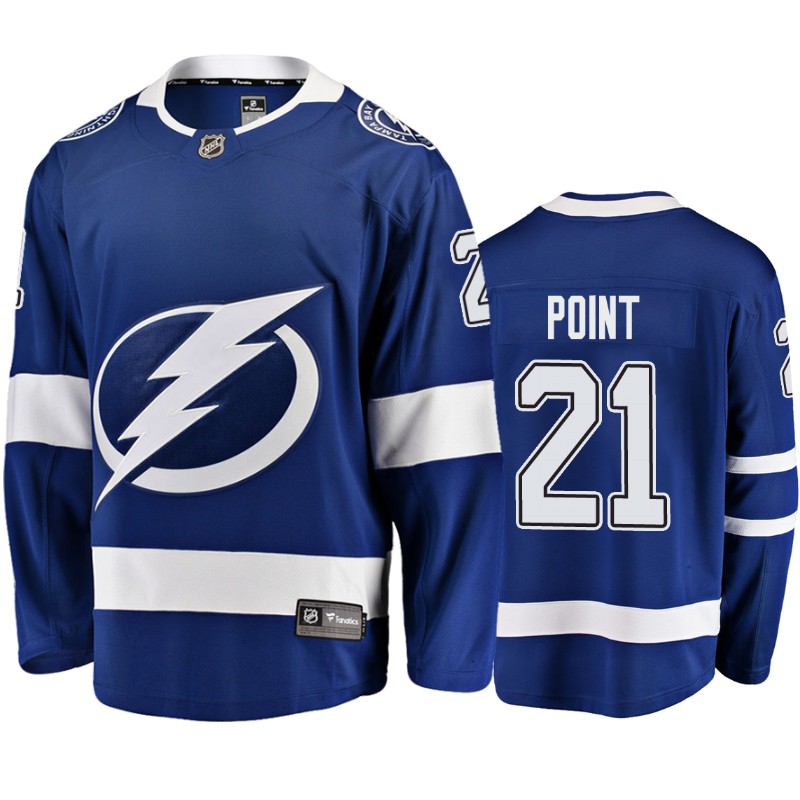 Lightning Brayden Point Blue Breakaway Fanatics Branded Jersey