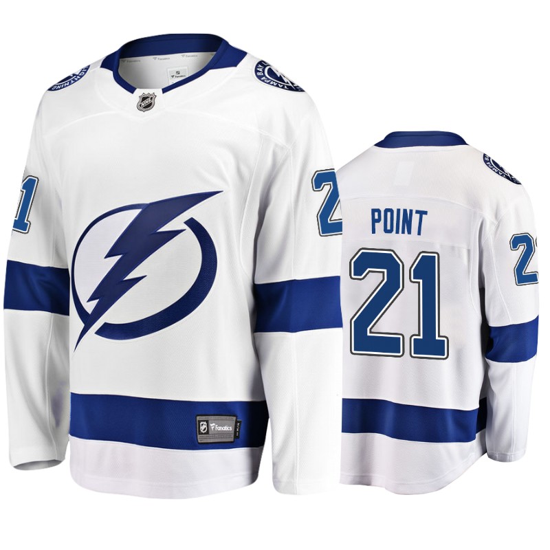 Lightning Brayden Point White Breakaway 2018 Fanatics Branded Jersey