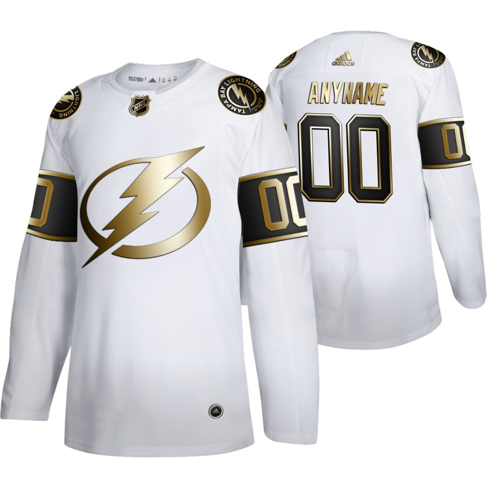 Lightning Custom Men's Authentic NHL Golden Edition Jersey