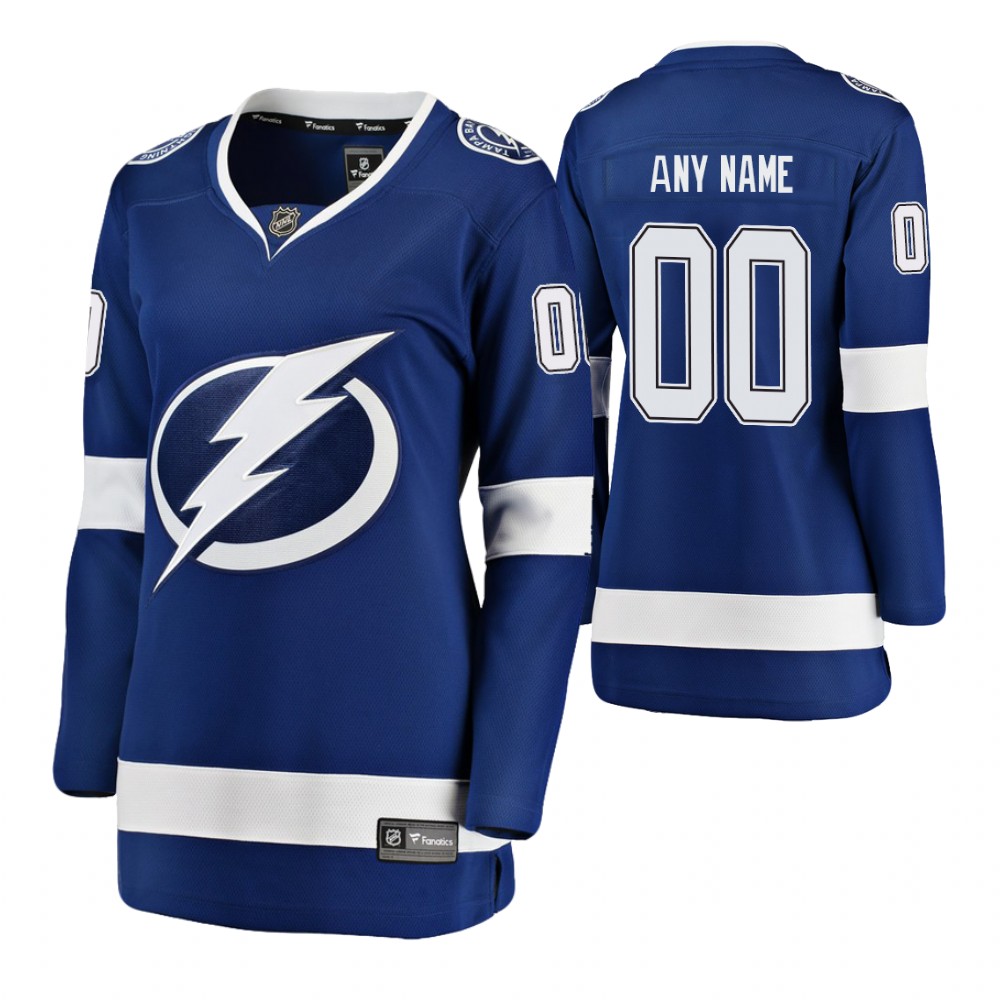 Lightning Custom blue Player Home Breakaway Jersey Women's