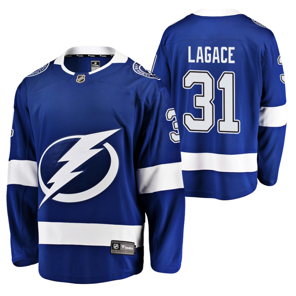 Lightning Maxime Lagace Jersey Home Blue Player Men