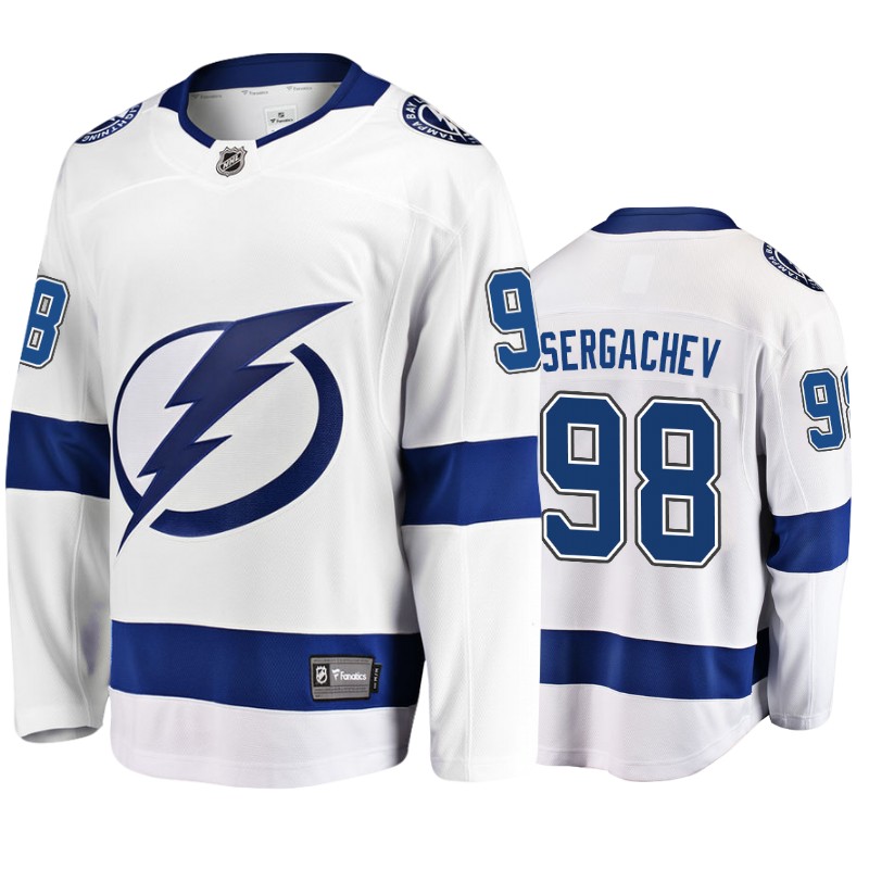 Lightning Mikhail Sergachev White Breakaway 2018 Fanatics Branded Jersey