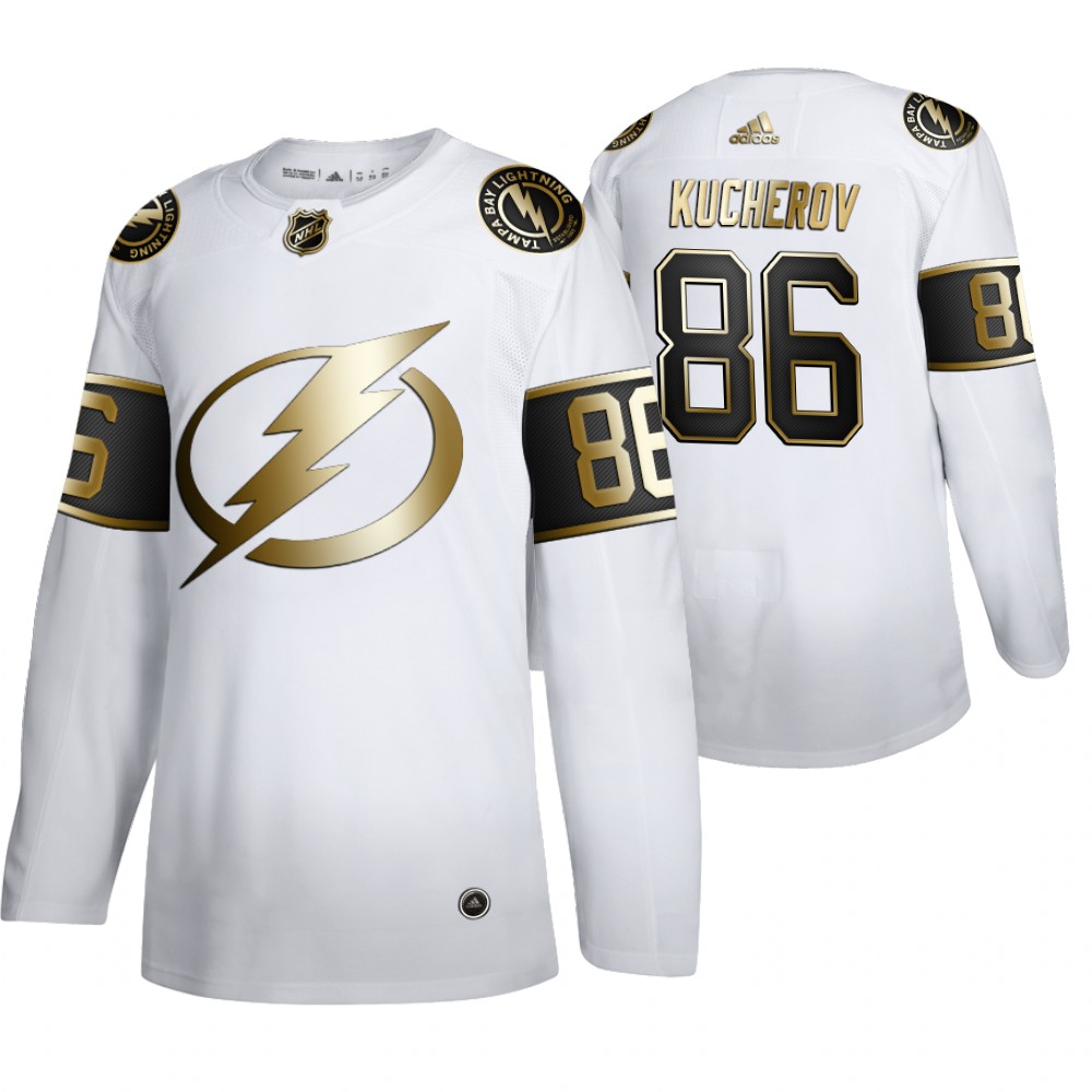 Lightning Nikita Kucherov Men's Authentic NHL Golden Edition Jersey