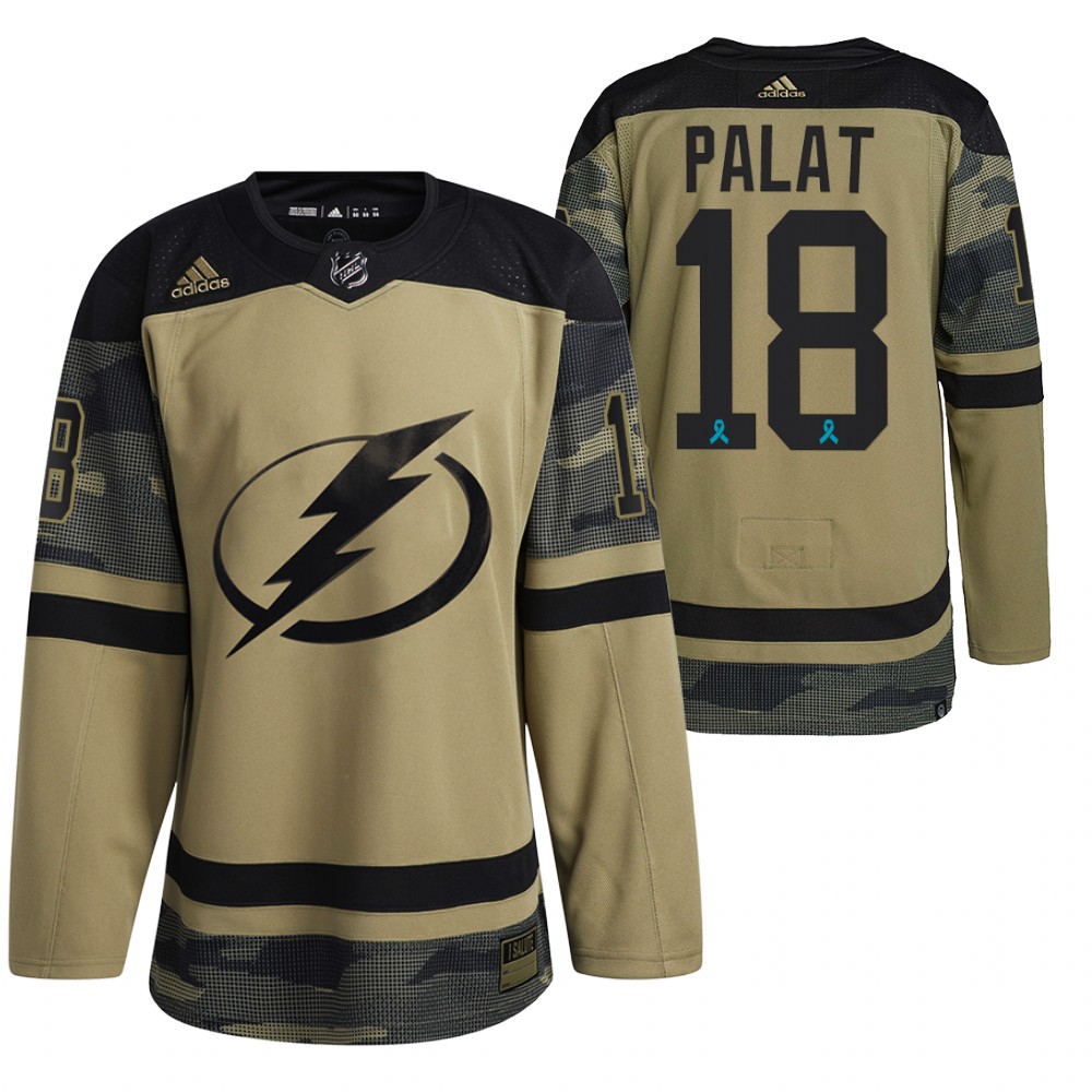 Lightning Ondrej Palat Canadian Armed Force Camo 2021 CAF Night Jersey