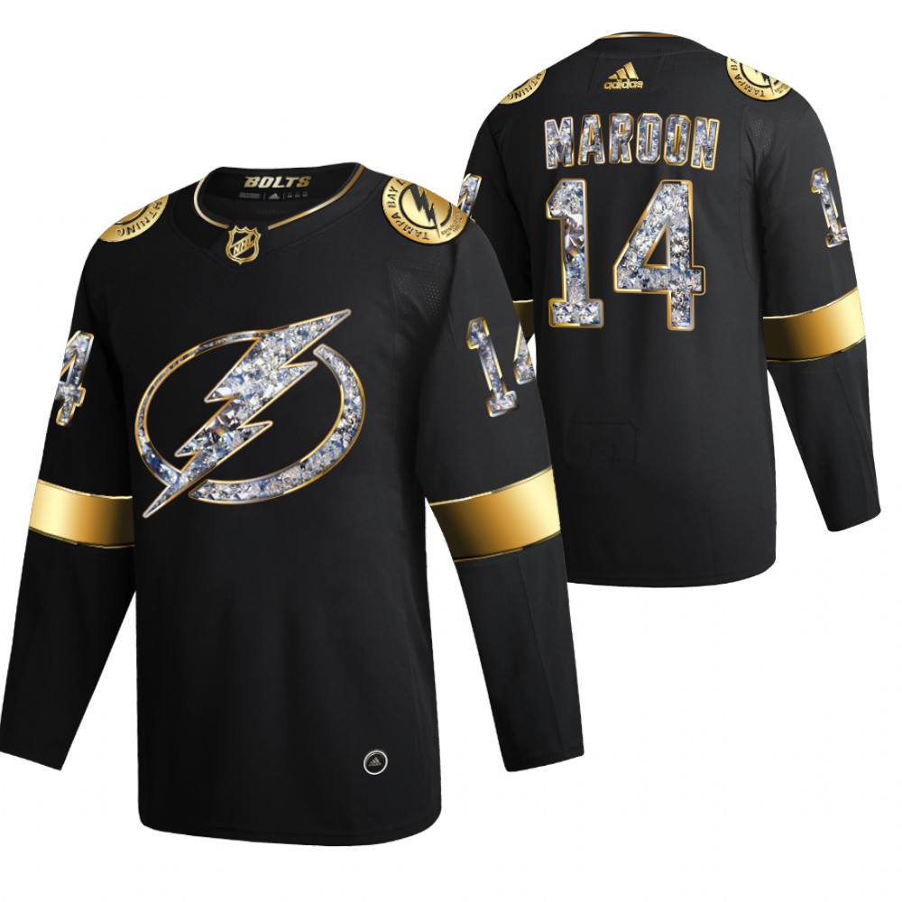Lightning Patrick Maroon 2022 Stanley Cup Playoffs Black Diamond Edition Jersey