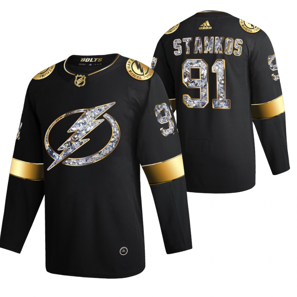 Lightning Steven Stamkos 2022 Stanley Cup Playoffs Black Diamond Edition Jersey