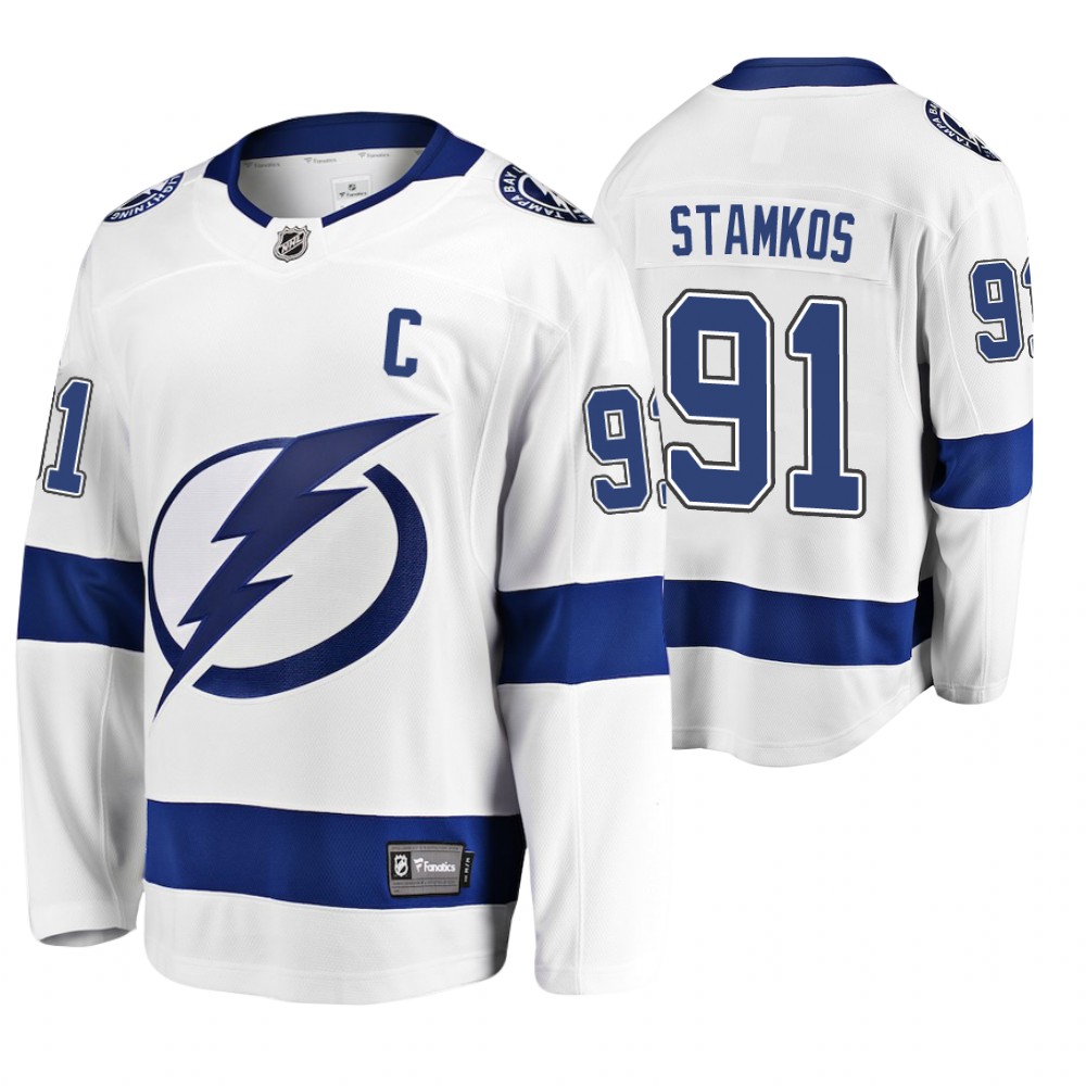 Lightning Steven Stamkos White-blue Breakaway Jersey