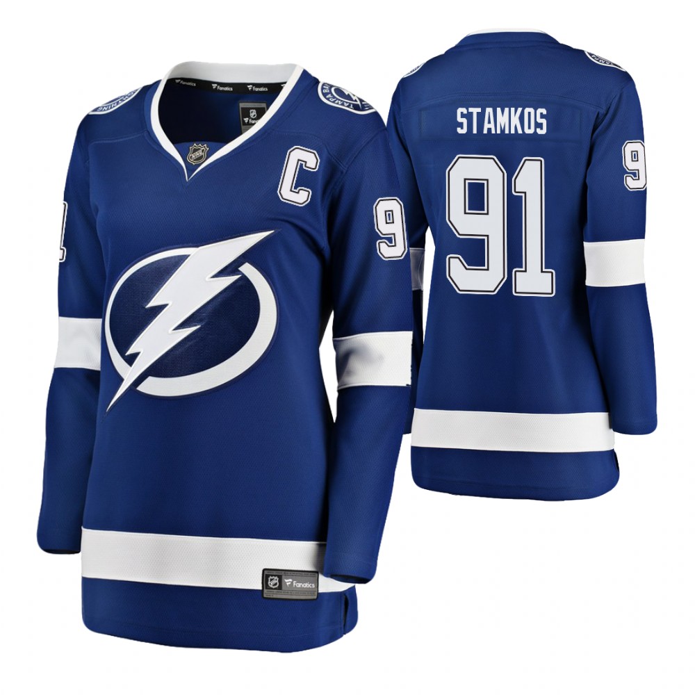 Lightning Steven Stamkos blue Player Home Breakaway Jersey Women's