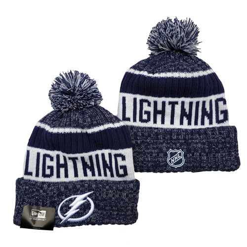 Lightning Team Logo Blue Knit Hat YD