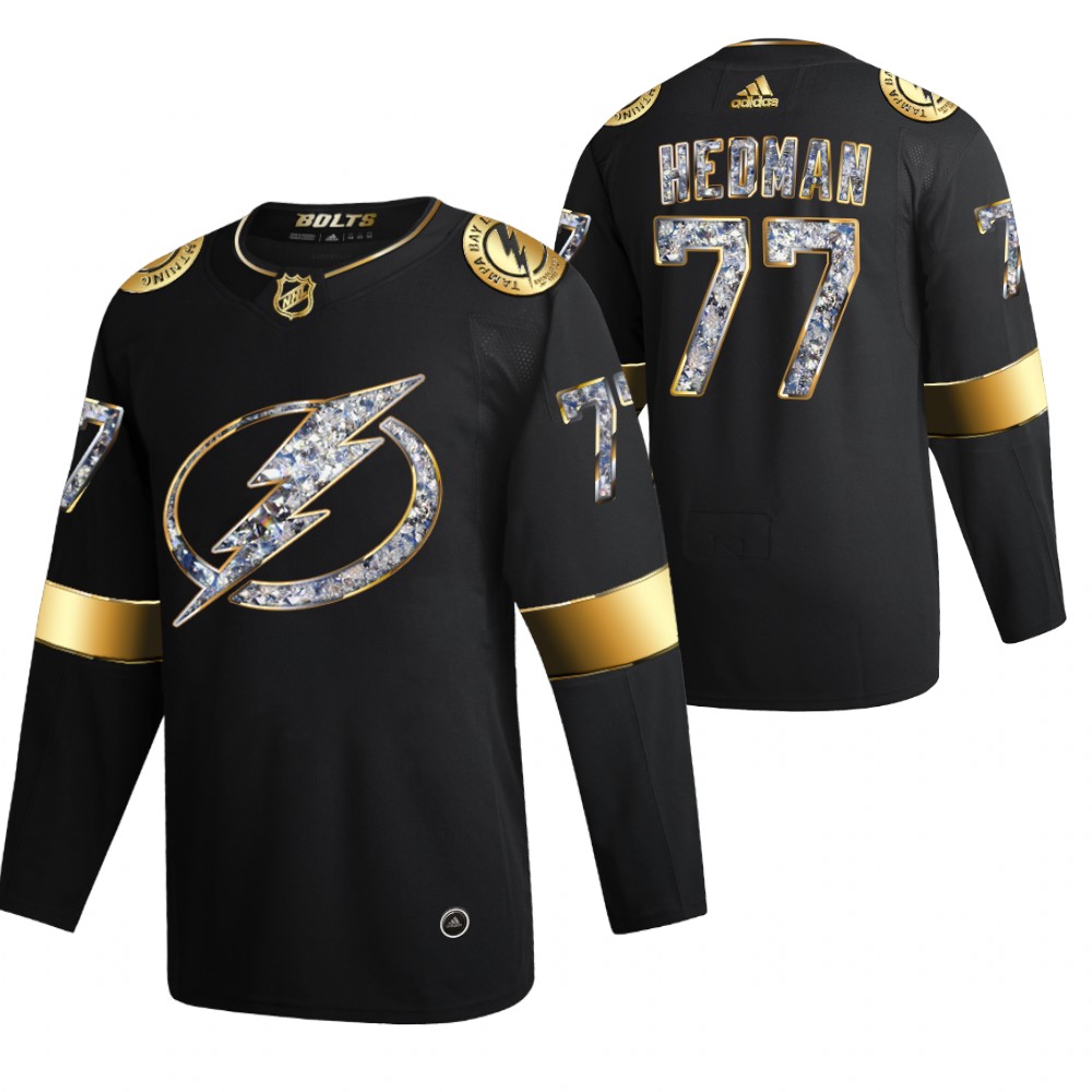 Lightning Victor Hedman 2022 Stanley Cup Playoffs Black Diamond Edition Jersey
