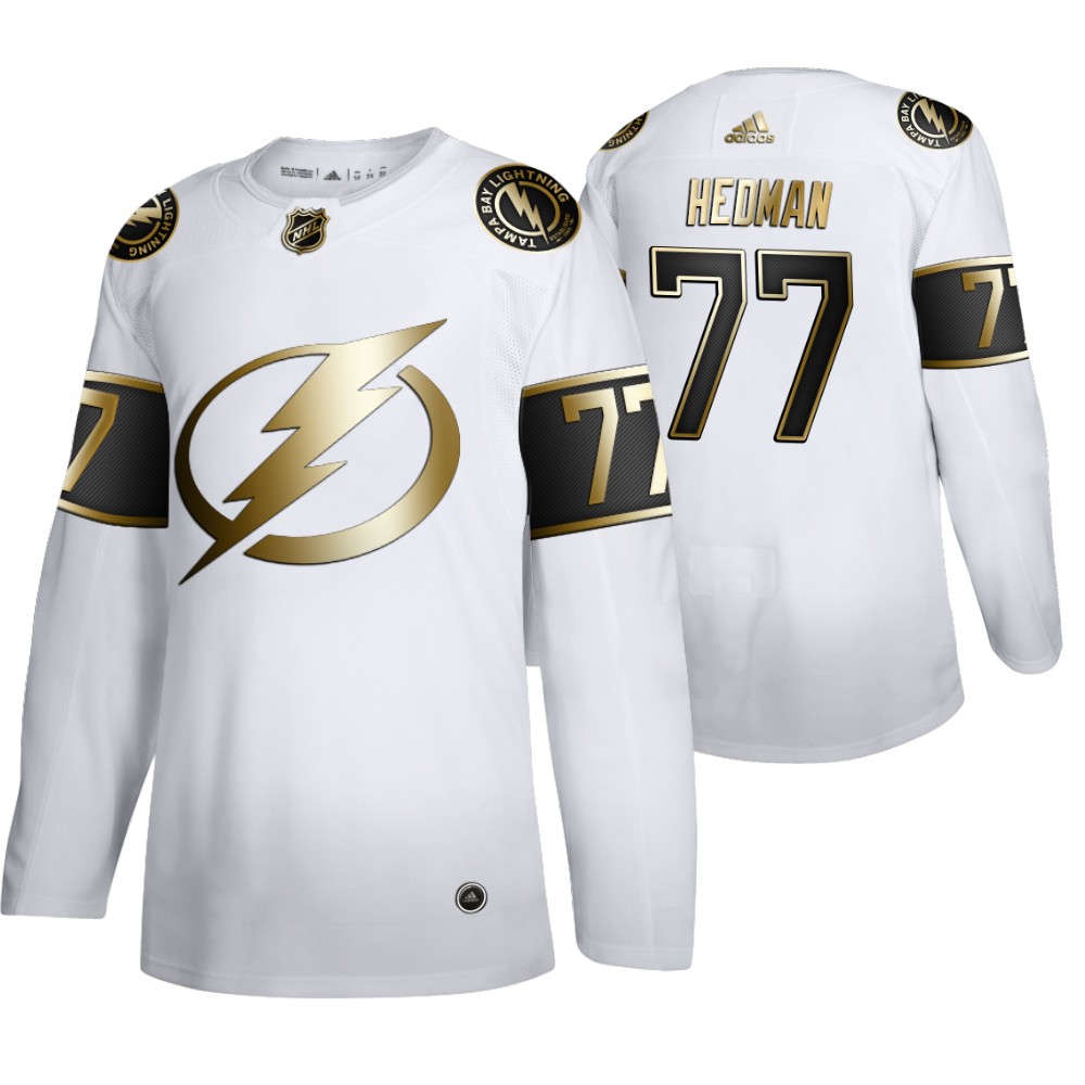 Lightning Victor Hedman Men's Authentic NHL Golden Edition Jersey