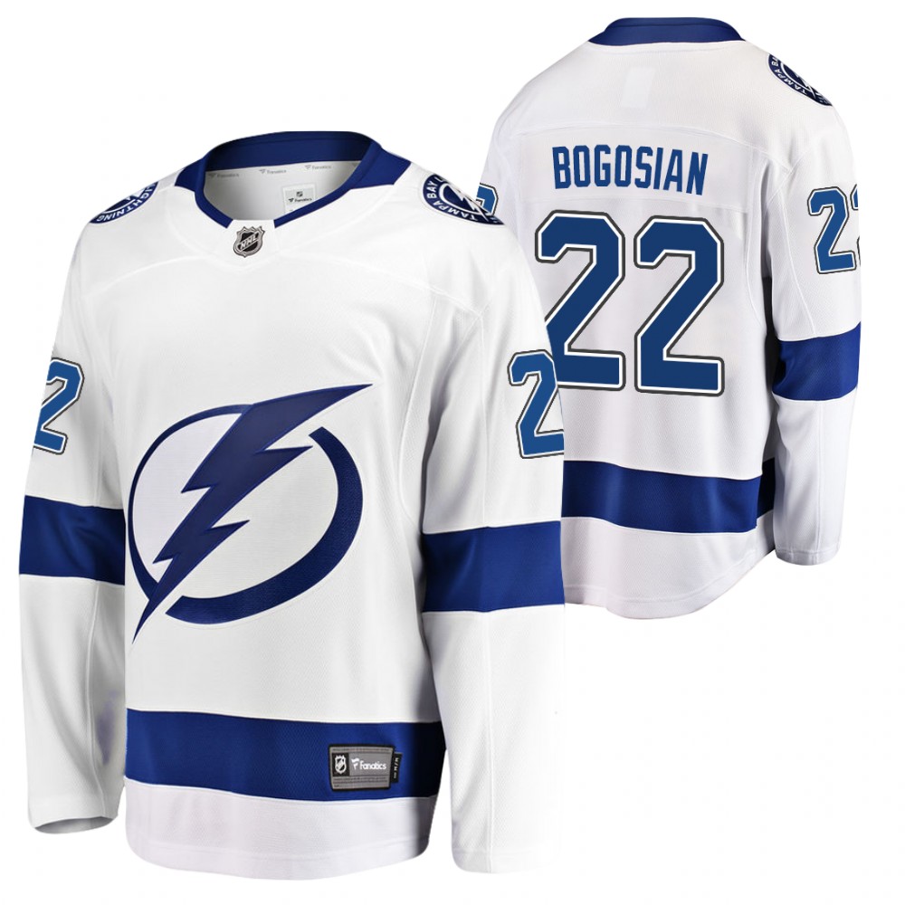 Lightning Zach Bogosian Jersey Away White Player Men