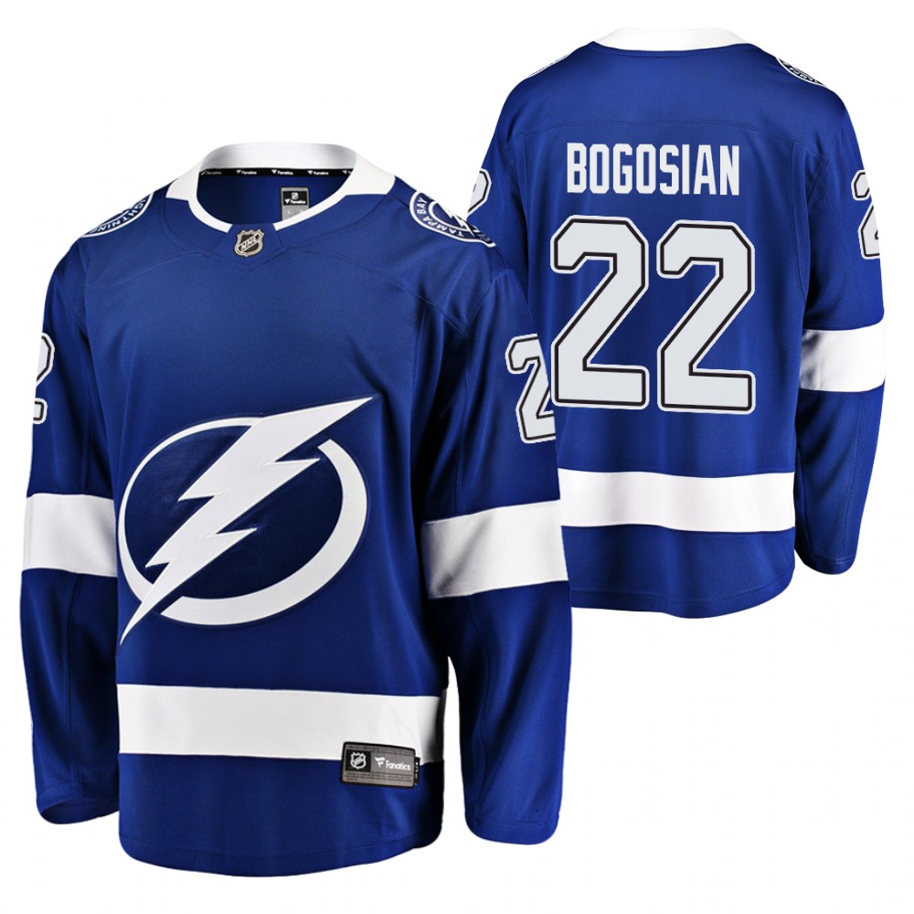 Lightning Zach Bogosian Jersey Home Blue Player Men