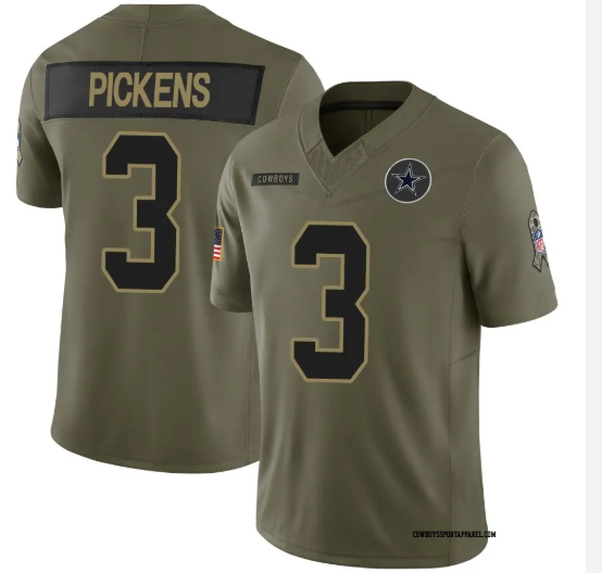 Limited Arctic Camo Men's George Pickens Dallas Cowboys 2024 Salute to Service Jersey  - Cowboys Store