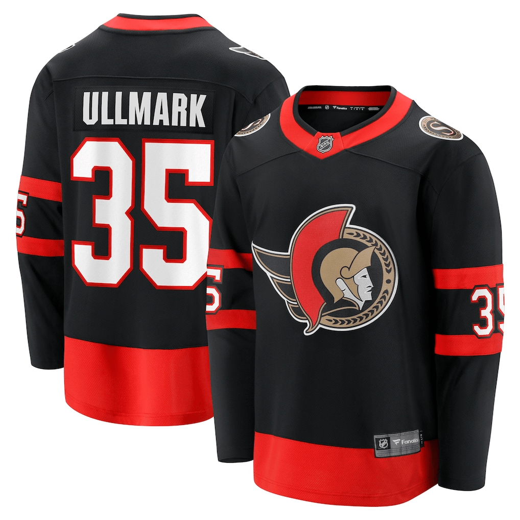 Linus Ullmark Ottawa Senators Fanatics Home Premier Breakaway Player Jersey - Black