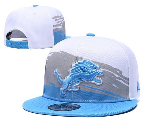 Lions Team Logo White Adjustable Hat GS