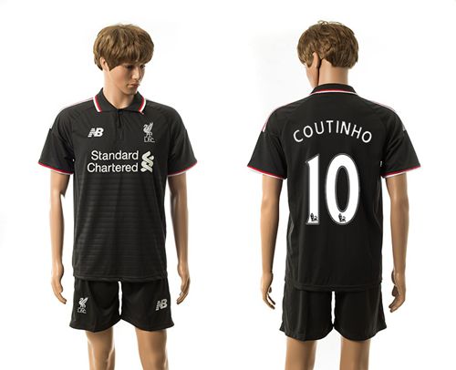 Liverpool #10 Coutinho Away Soccer Club Jersey