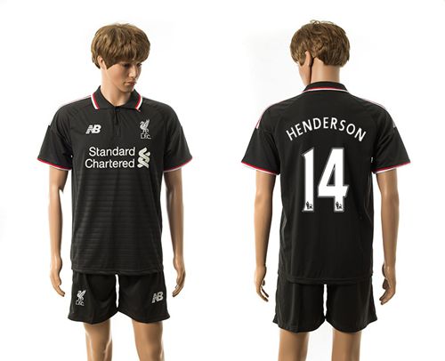 Liverpool #14 Henderson Away Soccer Club Jersey