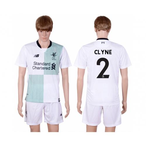 Liverpool #2 Clyne Away Soccer Club Jersey