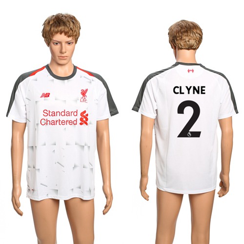 Liverpool #2 Clyne Away Soccer Club Jersey