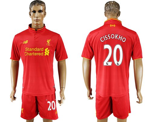 Liverpool #20 Cissokho Red Home Soccer Club Jersey