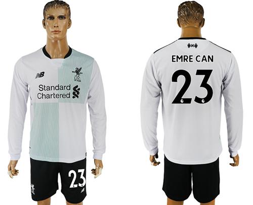 Liverpool #27 Origi Away Long Sleeves Soccer Club Jersey