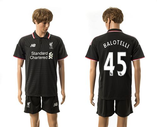 Liverpool #45 Balotelli Away Soccer Club Jersey