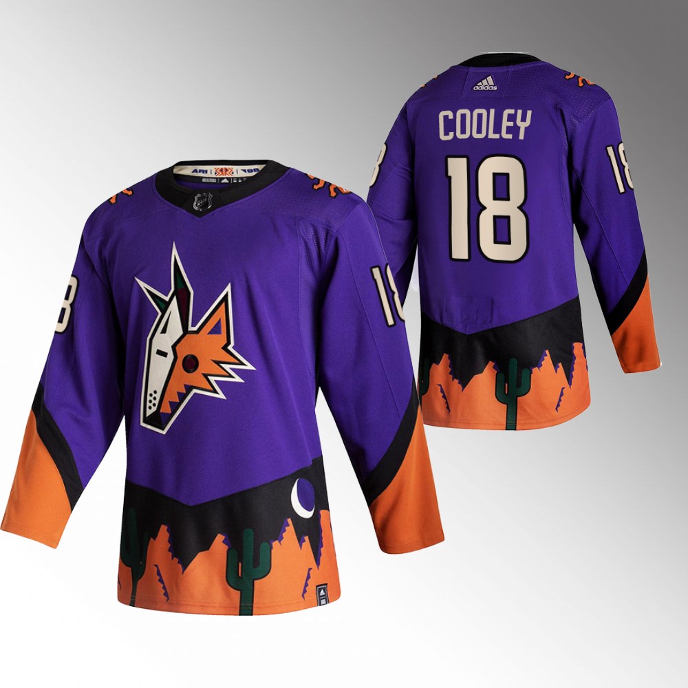 Logan Cooley Coyotes Reverse Retro Jersey Purple 2022 NHL Draft