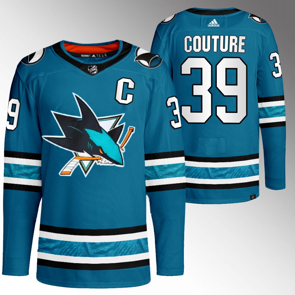 Logan Couture San Jose Sharks Teal Home Primegreen Authentic Jersey