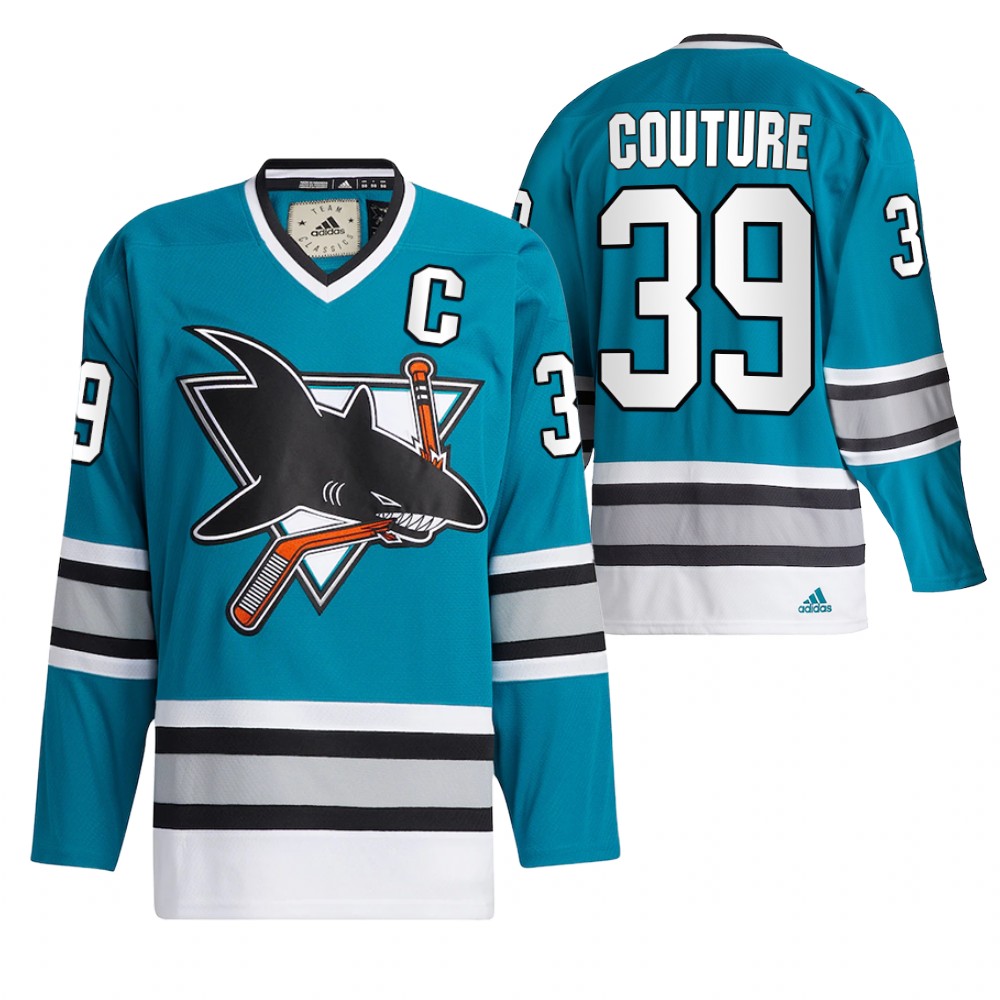 Logan Couture San Jose Sharks Teal Team Classics 2022 Jersey Authentic