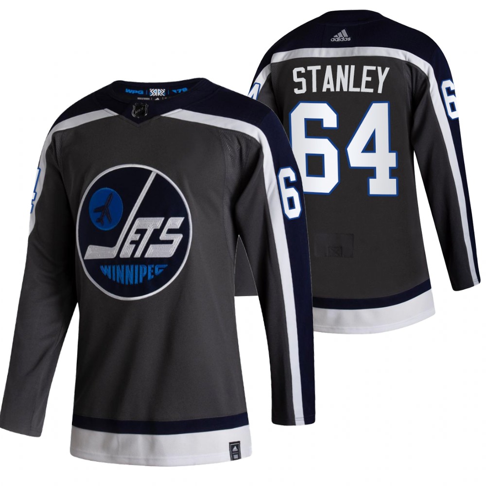 Logan Stanley Jets 2021 Reverse Retro Gray Special Edition Jersey