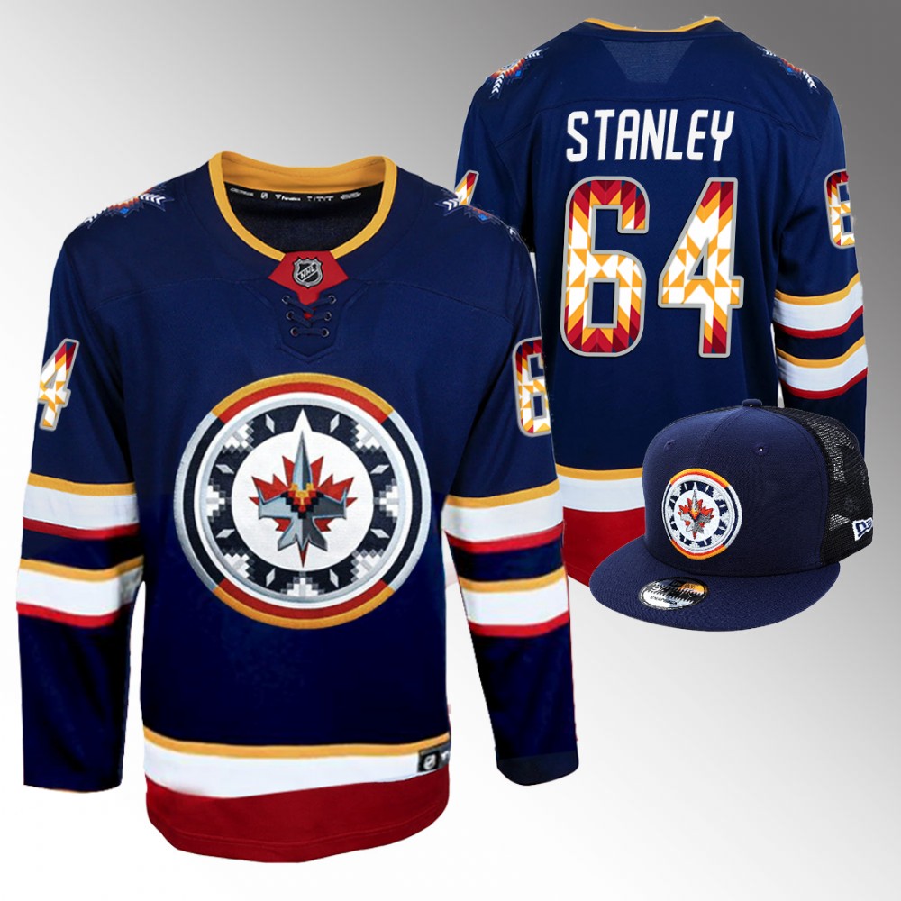 Logan Stanley Jets WASAC Breakaway Jersey Navy Fashion