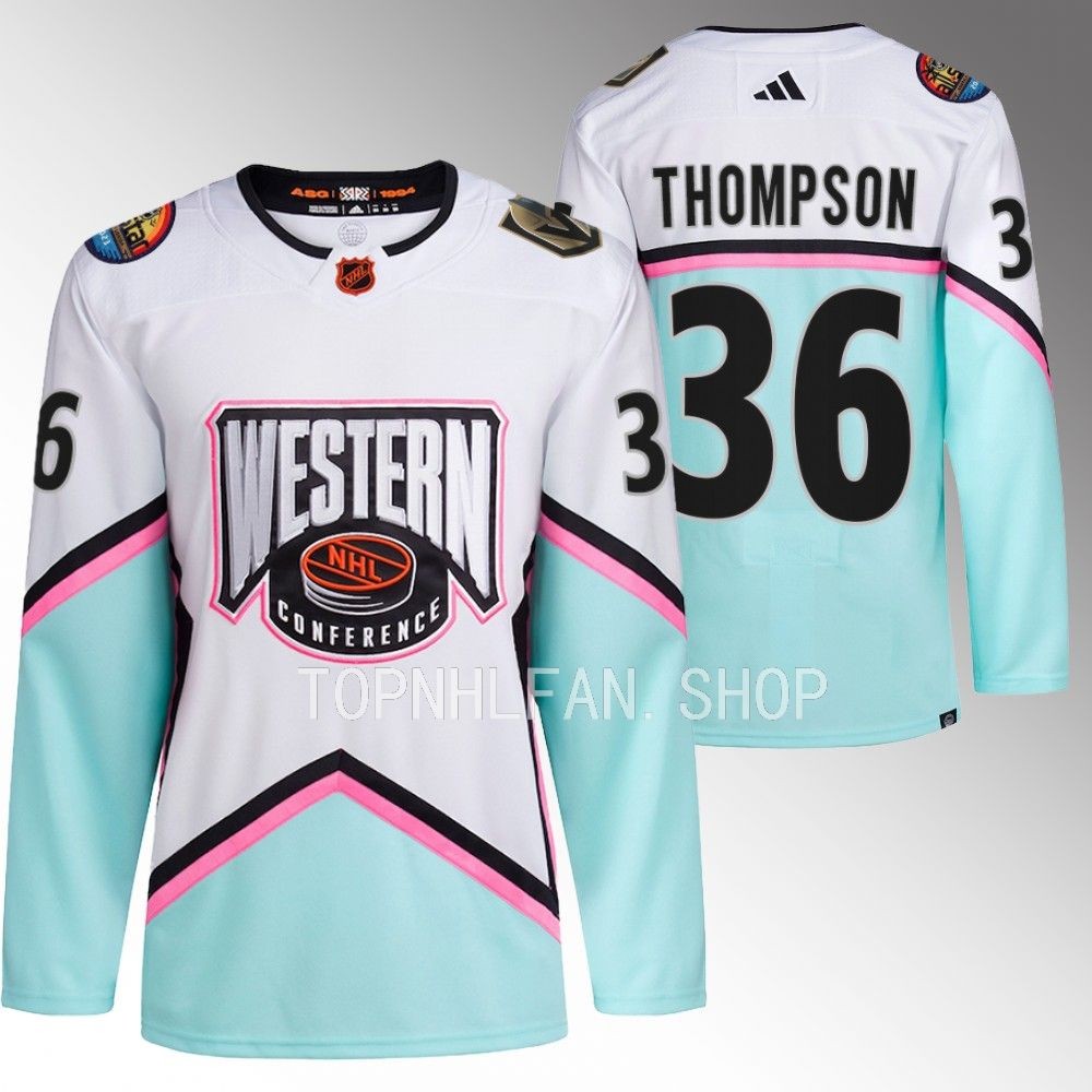 Logan Thompson Vegas Golden Knights White 2023 NHL All-Star Western Conference Authentic Jersey