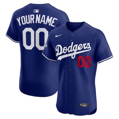 Los  Angeles Dodgers Nike 2025 World Series Champions Alternate  Elite Custom Jersey - Royal