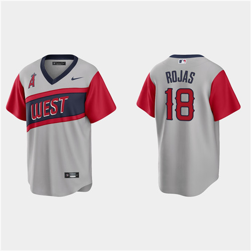 Los Angeles Angels #18 Jose Rojas Men's Nike Gray 2021 Little League Classic Game MLB Jersey