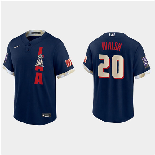 Los Angeles Angels #20 Jared Walsh 2021 Mlb All Star Game Fan's Version Navy Jersey_副本