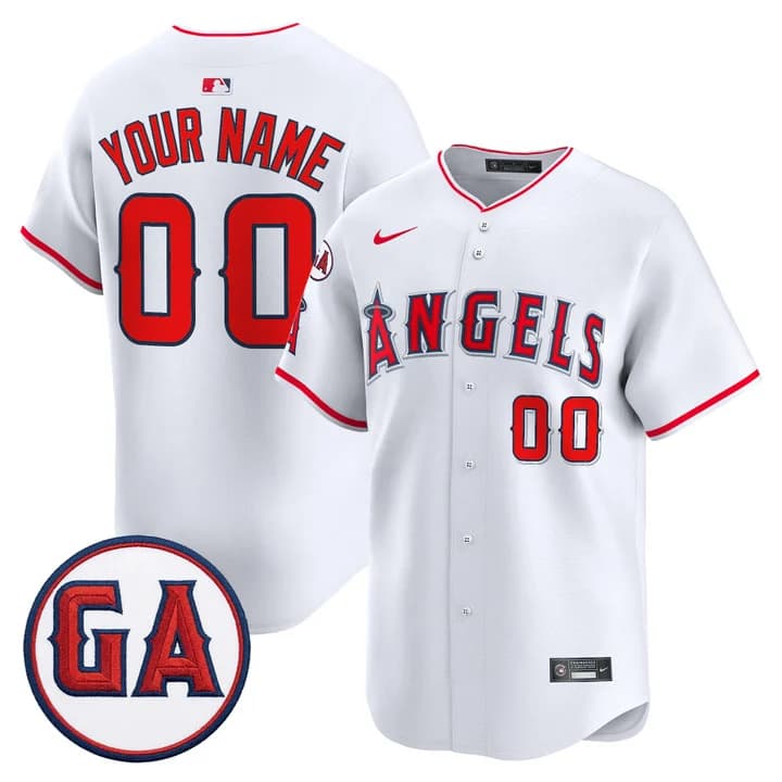 Los Angeles Angels 'Garret Anderson Tribute Patch'  Vapor Premier Limited Custom Jersey - All Stitched