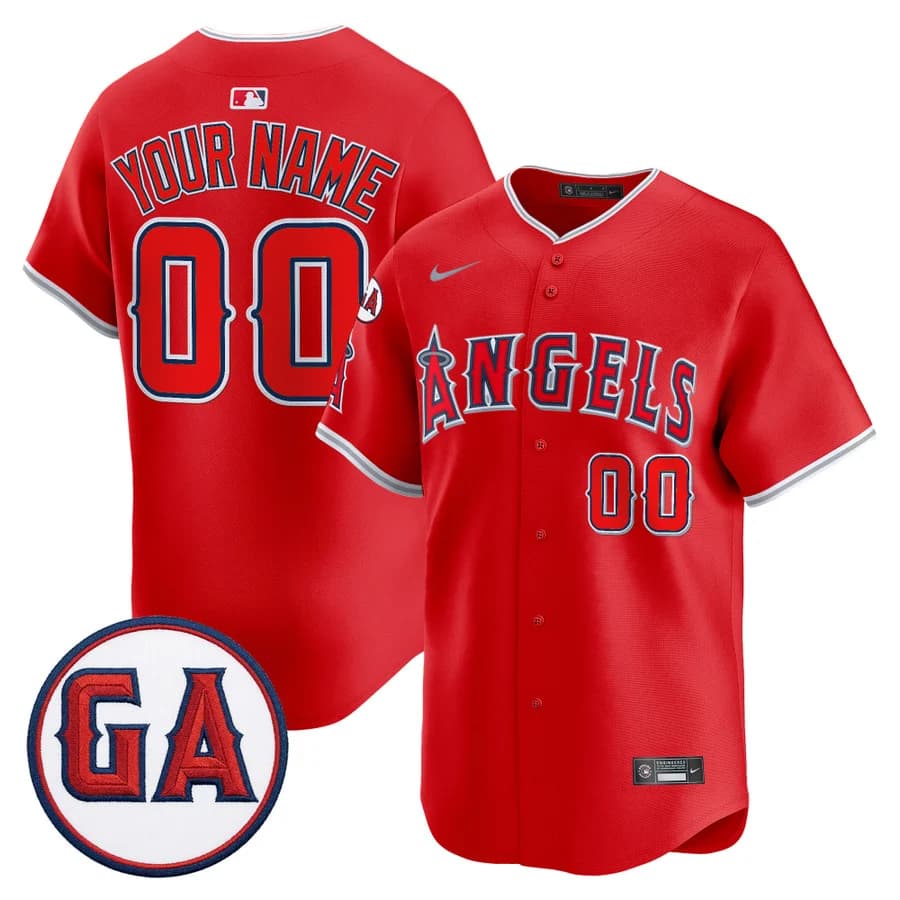 Los Angeles Angels 'Garret Anderson Tribute Patch' Vapor Premier Limited Custom Jersey - All Stitched