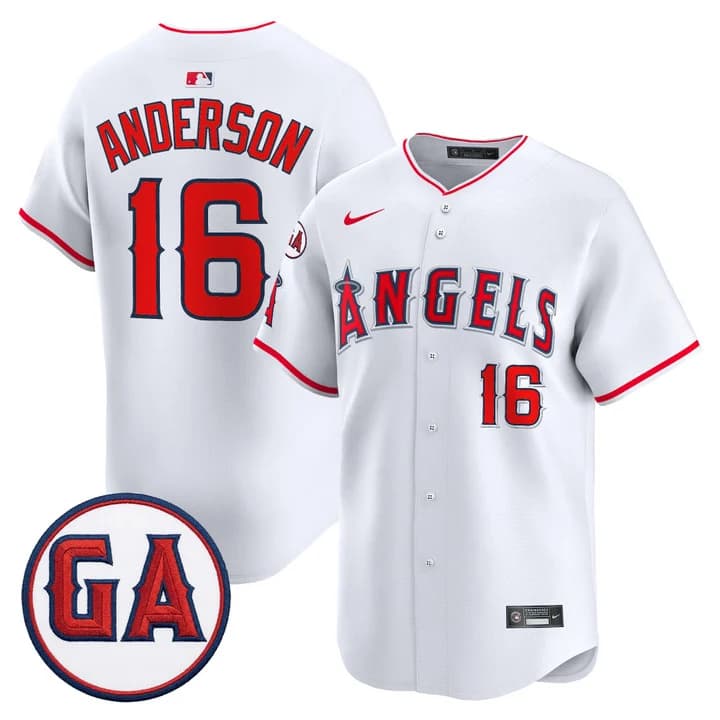 Los Angeles Angels 'Garret Anderson Tribute Patch' Vapor Premier Limited Jersey - All Stitched Garret Anderson   16