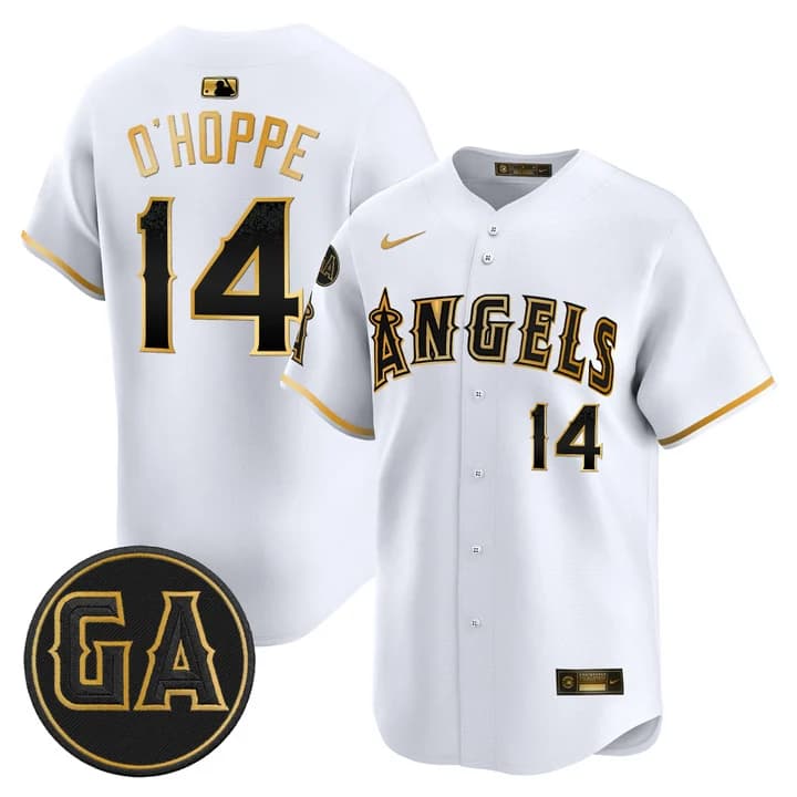 Los Angeles Angels 'Garret Anderson Tribute Patch' Vapor Premier Limited Jersey - All Stitched Logan O'Hoppe14