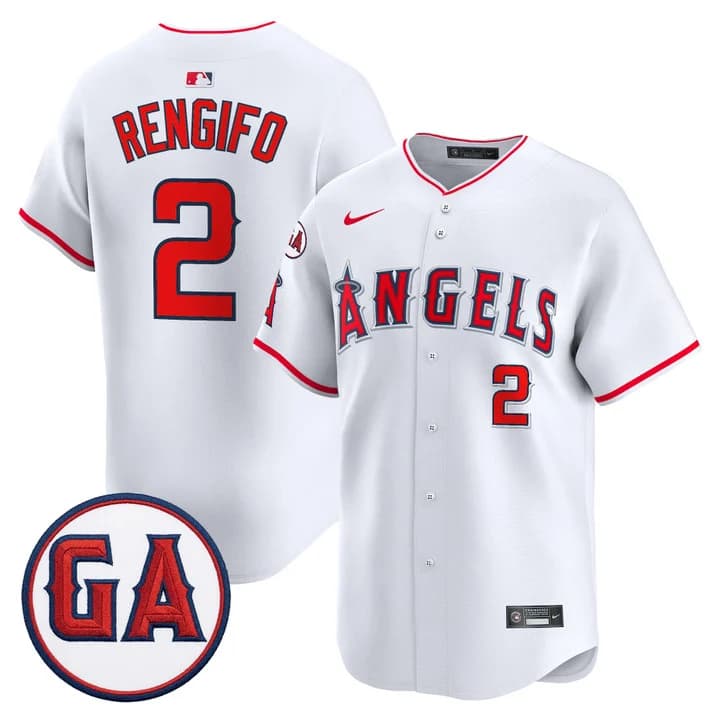 Los Angeles Angels 'Garret Anderson Tribute Patch' Vapor Premier Limited Jersey - All Stitched Luis Rengifo 2