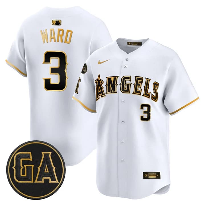 Los Angeles Angels 'Garret Anderson Tribute Patch' Vapor Premier Limited Jersey - All Stitched Taylor Ward3