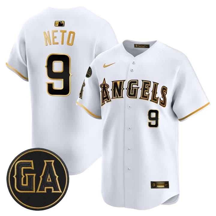 Los Angeles Angels 'Garret Anderson Tribute Patch' Vapor Premier Limited Jersey - All Stitched Zach  Neto #9