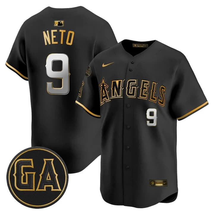 Los Angeles Angels 'Garret Anderson Tribute Patch' Vapor Premier Limited Jersey - All Stitched Zach Neto #9