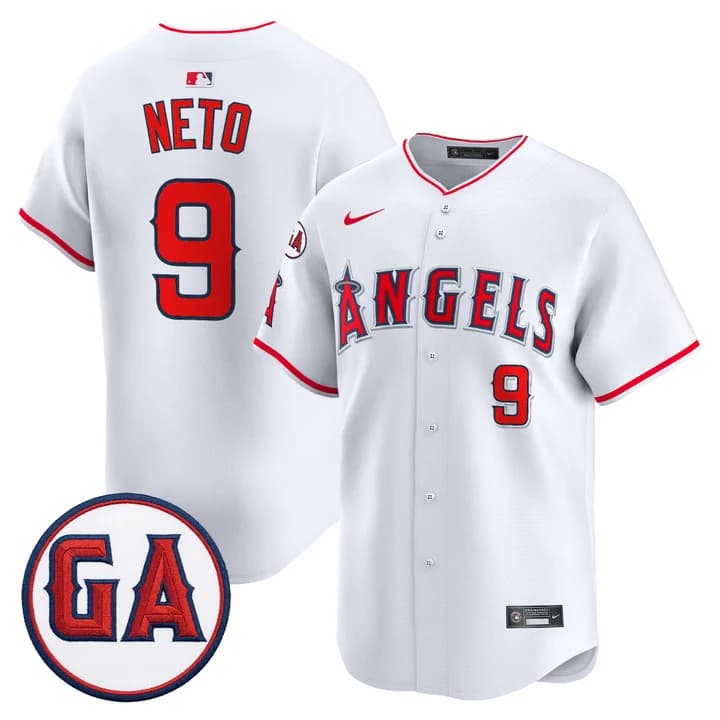 Los Angeles Angels 'Garret Anderson Tribute Patch' Vapor Premier Limited Jersey - All Stitched Zach Neto 9