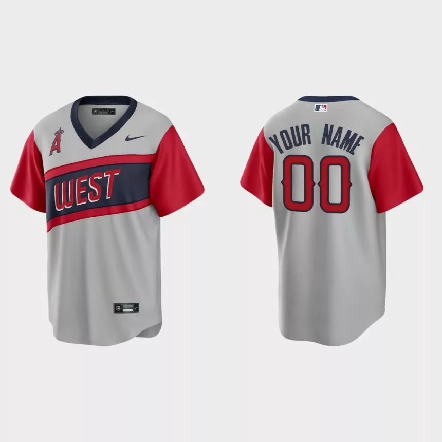 Los Angeles Angels 2021 Little League Classic Road Authentic Jersey – Gray的副本